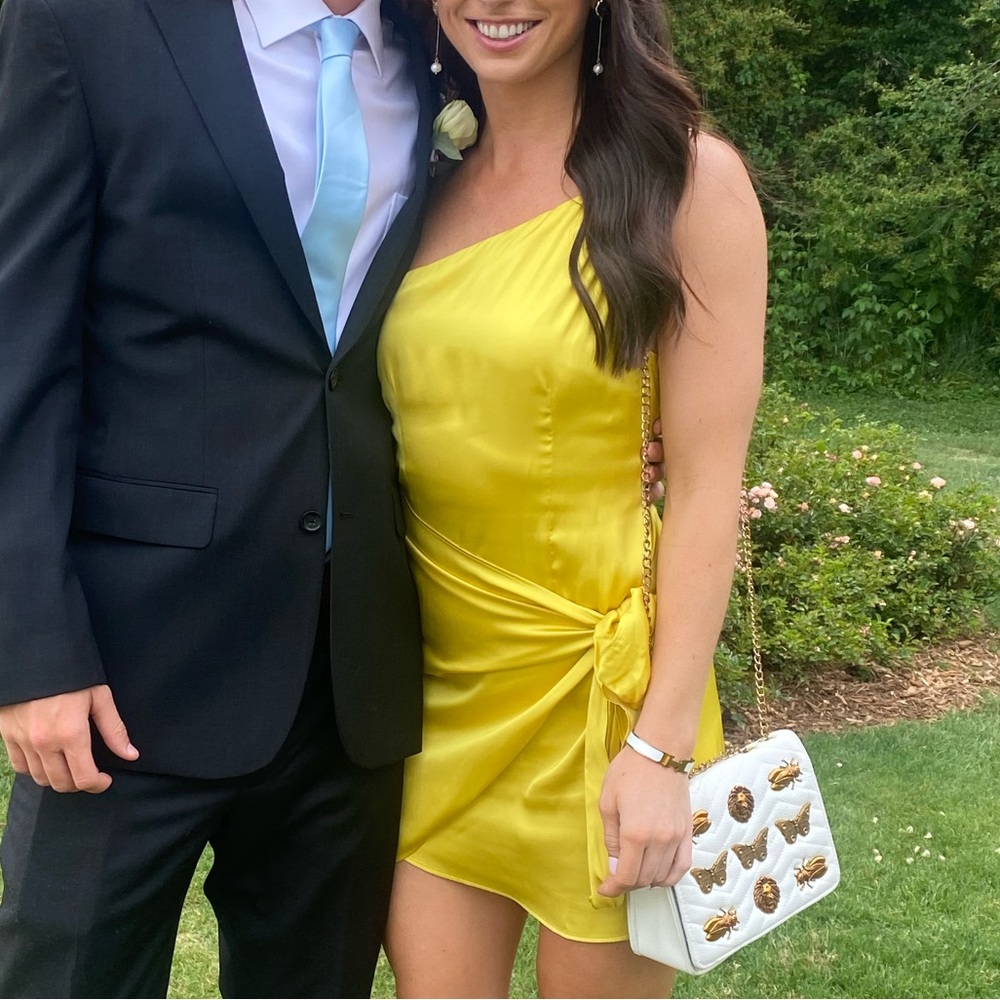 Lovers + Friends Yellow Mini Dress